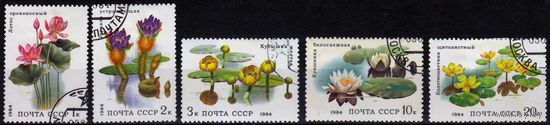 СССР-1984, цветы, флора Загор. 5433-7, гаш., клей