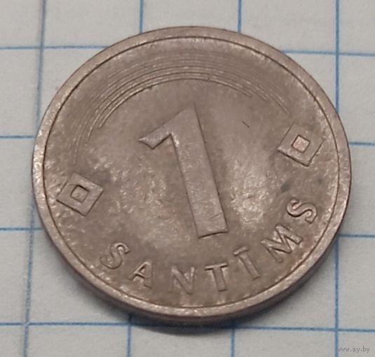 Латвия 1 сантим 1992г.km15