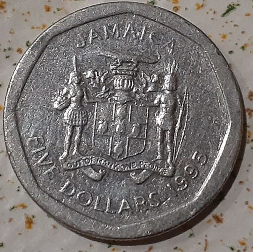 Ямайка 5 долларов, 1995 (14-12-2)