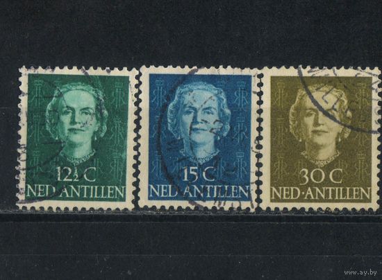 NL Колонии Нидерландские Антилы 1950 Юлиана Стандарт  #16А,17А,23А