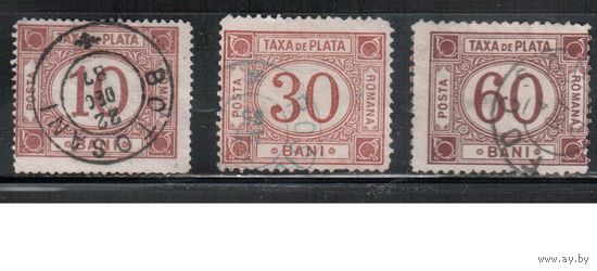 Румыния-1881(Мих.3-6)  гаш.  ,  Стандарт, Доплатные марки,