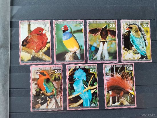 Экваториальная Гвинея 1978г. Южноамериканские и австралийские птицы *