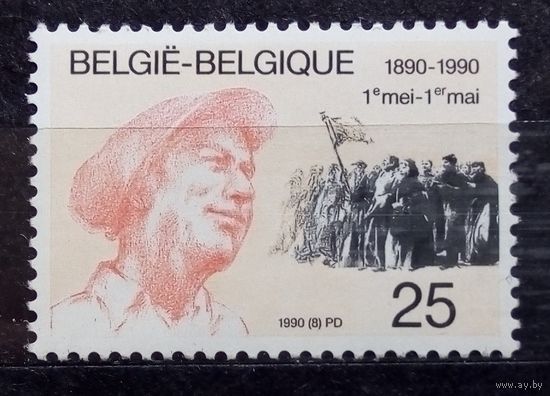100-летие 1 мая, Бельгия, 1990 год, 1 марка