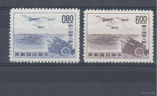 [1039] Тайвань 1964. Армия.Пушки,самолеты,корабли. СЕРИЯ MNH