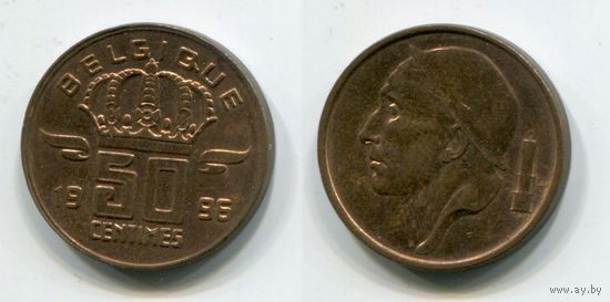 Бельгия. 50 сантимов (1996, BELGIQUE, XF)
