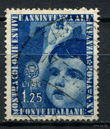 Королевство Италия - 1937 - Ребенок 1,25L - [Mi.566] - 1 марка. Гашеная.  (Лот 113AM)