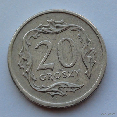 Польша 20 грошей. 2000