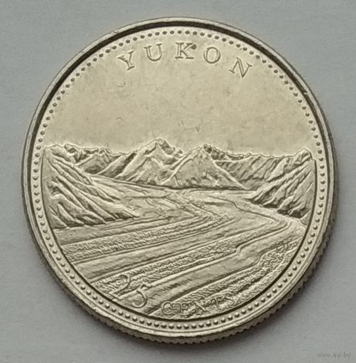 Канада 25 центов 1992 г. Юкон