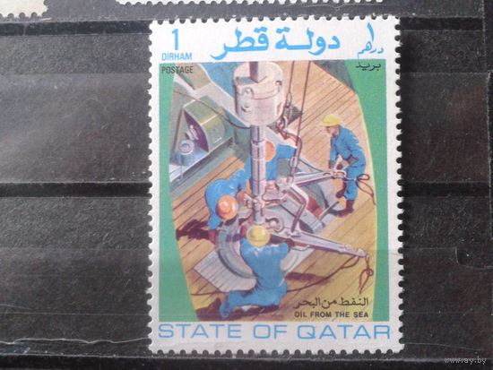 Катар 1972 Бурение нефтяной скважины в море**