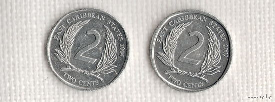 Карибы (Карибские острова) 2 цента 2002/2004