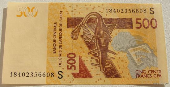 Гвинея-Бисау Биссау (S) 500 франков 2012 года  Номер по каталогу: P919Sf