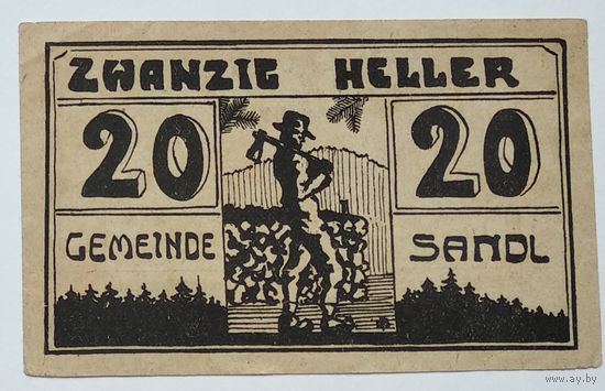 Германия, Нотгельд Sandl 20 Геллеров 1920 --173