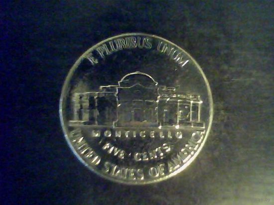 Монеты.США 5 Центов 2002.
