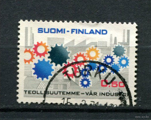 Финляндия - 1971 - Промышленность - [Mi. 685] - полная серия - 1 марка. Гашеная.  (Лот 165AP)