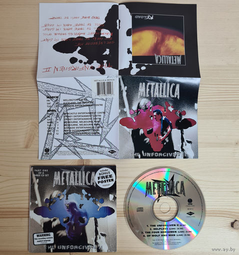 Metallica - The Unforgiven II (CD, Australia, 1998, лицензия) Постер Part 1 of a 3 CD set