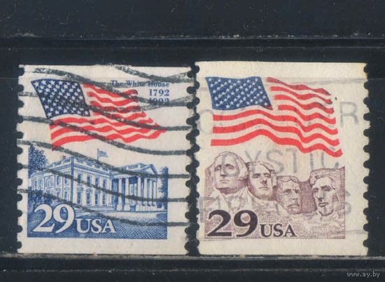 США 1991-2 Флаг Гора Рашмор Белый дом Стандарт #2123.2213
