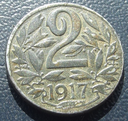 Австро-Венгрия. 2 геллера 1917