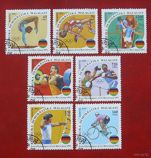 Мадагаскар. Спорт. ( 7 марок ) 1992 года.