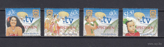 Дети. Тувалу. 2001. 4 марки.  SPECIMEN. Michel N 997-1000 (7,0 е).