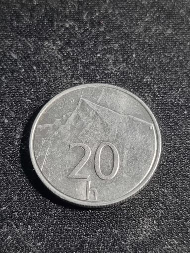 Словакия 20 геллеров 1994