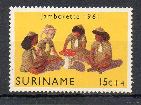 Встреча скаутов Суринам 1961 год 1 марка