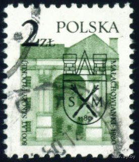 Стандартный выпуск 800-летие школы в Плоцке Польша 1980 год серия из 1 марки