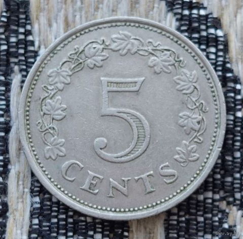 Мальта 5 центов 1972 года. Оливки.