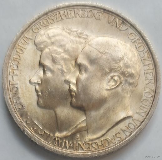3 марки 1910 Саксен-Веймар-Эйзенах. Вторая свадьба Великого Герцога.