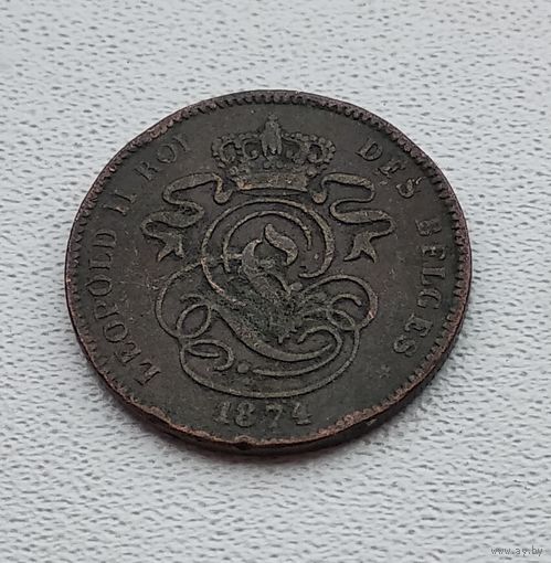 Бельгия 2 сантима, 1874  4-11-34