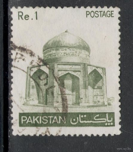 Пакистан 1980 Архитектура.  Здания | Мавзолеи | Мировое наследие ЮНЕСКО. Мавзолей Ибрагим-хана Макли Татта