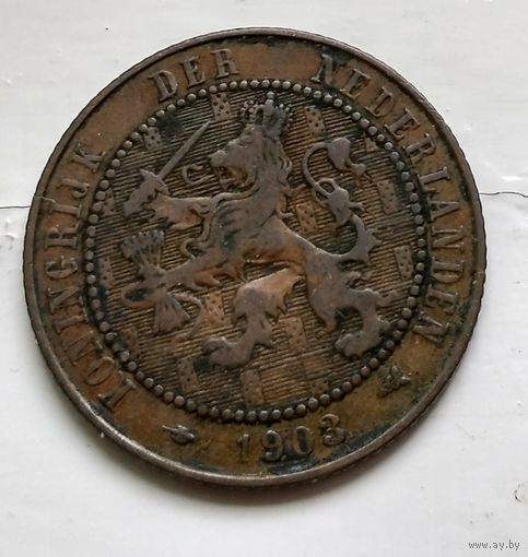 Нидерланды 2.5 цента, 1903 1-10-29