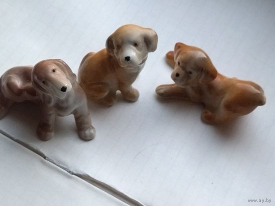 Статуэтки миниатюра щенки