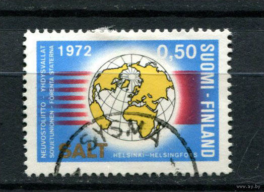 Финляндия - 1972 - Переговоры об ограничении стратегических вооружений (ОСВ) - [Mi. 703] - полная серия - 1 марка. Гашеная.  (Лот 174AP)
