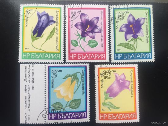 Болгария 1977 год. Цветы (серия из 5 марок)