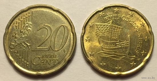 Кипр, 20 евроцентов 2008