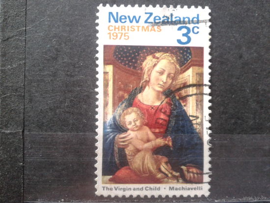 Новая Зеландия 1975 Рождество, живопись