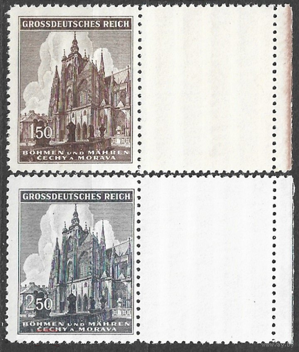1944 Германия Богемия и Моравия 140-141 Собор Святого Вита Прага **\\111