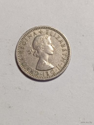 Великобритания 6 пенни 1960 года .