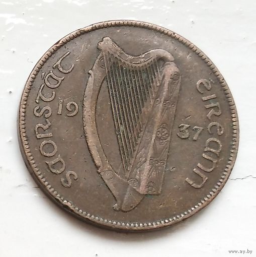 Ирландия 1 пенни, 1937 4-3-6