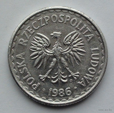 Польша 1 злотый. 1986