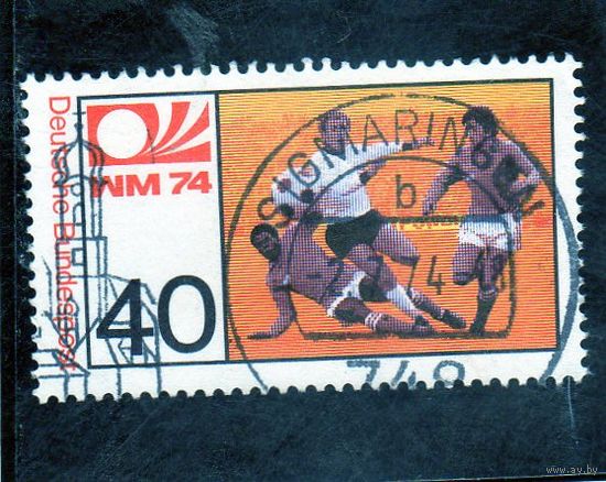 Германия. Ми-812. Спорт. Футбол. Чемпионат мира по футболу. Мюнхен. 1974.