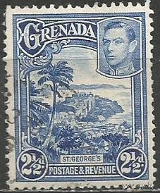 Гренада. Король Георг VI. Монастырь Св.Георгия. 1937г. Mi#128.