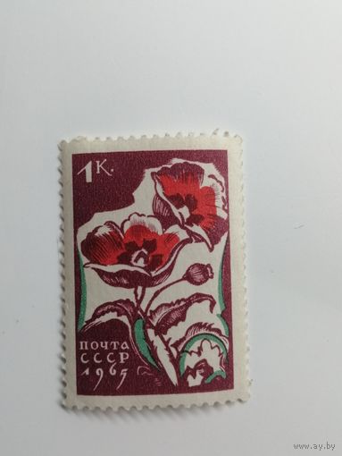 1965 СССР. Цветы.
