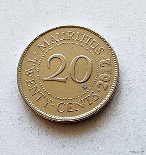 Маврикий 20 центов, 2012