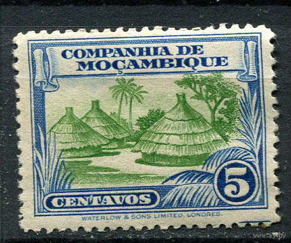Португальские колонии - Мозамбик (Comp de Mocambique) - 1937 - Соломенные хижины 5С - [Mi.202] - 1 марка. Чистая без клея.  (LOT EW37)-T10P22