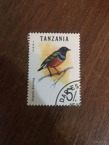 Танзания 1992. Птицы Superb Starling