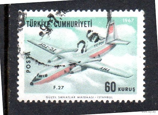 Турция.Ми-2047.Турецкая авиация.. Самолет f-27. 1967