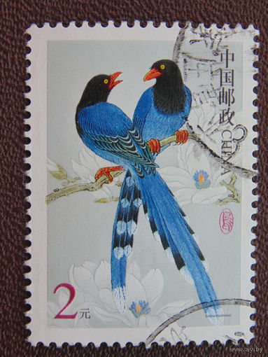 Китай 2002 г.  Птицы.