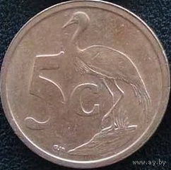 ЮАР, 5 центов 2004. Надпись на английском языке: SOUTH AFRICA