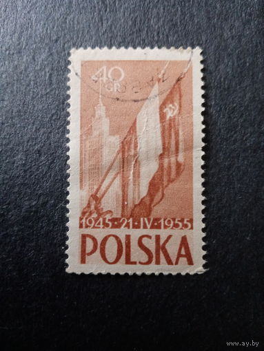 Польша 1955. 10летие победы над фашизмом